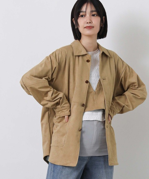dunhill ベージュ スエードシャツジャケット セール】ECOスエードシャツジャケット（その他アウター）｜Gready