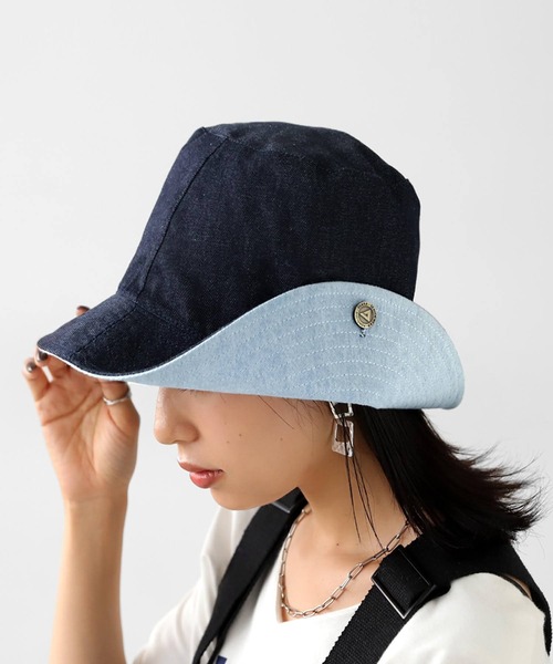 antiqua(アンティカ)の「DENIM×TORRENT HAT デニムトレントハット(ハット・レディース・ブルー系その他・L/M/S)」の1枚目の写真