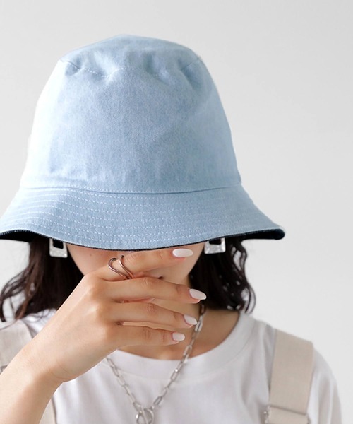 antiqua(アンティカ)の「DENIM×TORRENT HAT デニムトレントハット(ハット・レディース・ブルー系その他・L/M/S)」の2枚目の写真
