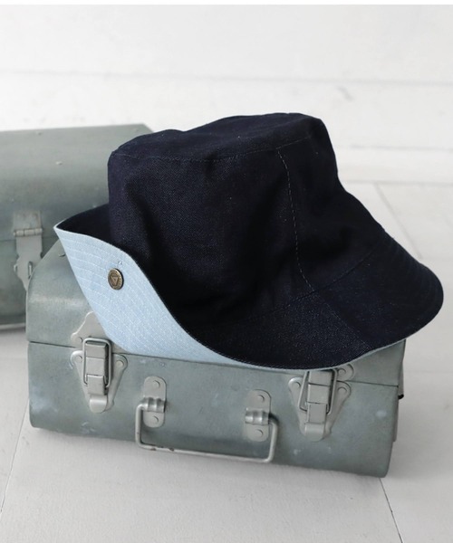 antiqua(アンティカ)の「DENIM×TORRENT HAT デニムトレントハット(ハット・レディース・ブルー系その他・L/M/S)」の6枚目の写真