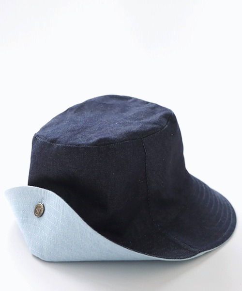antiqua(アンティカ)の「DENIM×TORRENT HAT デニムトレントハット(ハット・レディース・ブルー系その他・L/M/S)」の7枚目の写真