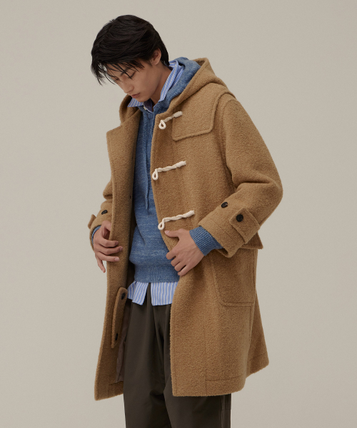 COVERNAT(カバーナット)の「ブークルフードダッフルコートベージュ(チェスターコート・レディース・その他・WS/MEDIUM)」の1枚目の写真