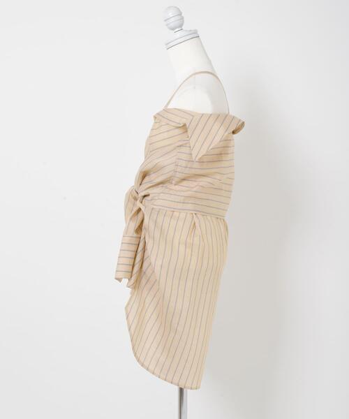 THE GOODLAND MARKET(ザグッドランドマーケット)の「cwtch STRIPE 2WAY SHIRT(シャツ/ブラウス・レディース・ミント/オレンジ・FREE)」の22枚目の写真