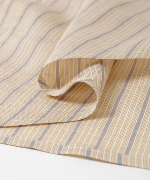 THE GOODLAND MARKET(ザグッドランドマーケット)の「cwtch STRIPE 2WAY SHIRT(シャツ/ブラウス・レディース・ミント/オレンジ・FREE)」の4枚目の写真
