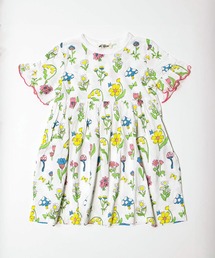 MAKE YOUR DAY | レトロフラワー総柄ワンピース■80～140cm(ワンピース)