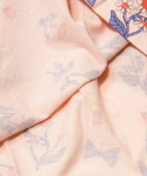 MAKE YOUR DAY（メイクユアデイ）の「レトロフラワー総柄ワンピース■80～140cm（ワンピース・キッズ・オフホワイト/ピンク・80/90/100/110/120）」の8枚目の写真