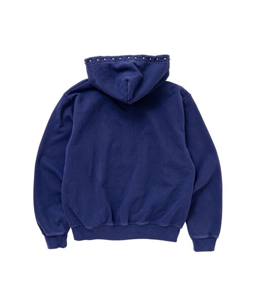 PULP/417EDIFICE（パルプフォーワンセブンエディフィス）の「SPECIAL GUEST / スペシャルゲスト EX LOGO ZIP UP HOODIE（パーカー・メンズ・パープル・LARGE/MEDIUM）」の2枚目の写真