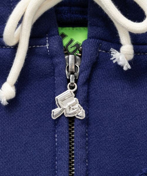 PULP/417EDIFICE（パルプフォーワンセブンエディフィス）の「SPECIAL GUEST / スペシャルゲスト EX LOGO ZIP UP HOODIE（パーカー・メンズ・パープル・LARGE/MEDIUM）」の4枚目の写真