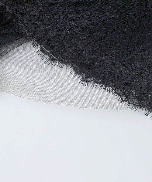 eL（エル）の「【eL】Lace Layered TEE/647286（Tシャツ/カットソー・レディース・ブラック/オフホワイト・FREE）」の15枚目の写真