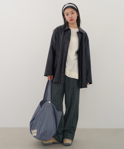 JULIAPEPE(ジュリアペペ)の「Moho Fit Stripe Pants (Deep green)(その他パンツ・レディース・その他・FREE)」の3枚目の写真