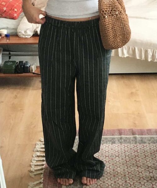JULIAPEPE(ジュリアペペ)の「Moho Fit Stripe Pants (Deep green)(その他パンツ・レディース・その他・FREE)」の4枚目の写真