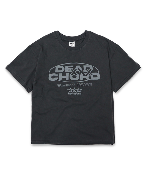 DEFYCLUBROBBERS(ディファイクラブロバース)の「Dead Chord セミクロップ半袖Tシャツ (2色)(Tシャツ/カットソー・レディース・ブラウン/チャコール・MEDIUM/LARGE)」の1枚目の写真