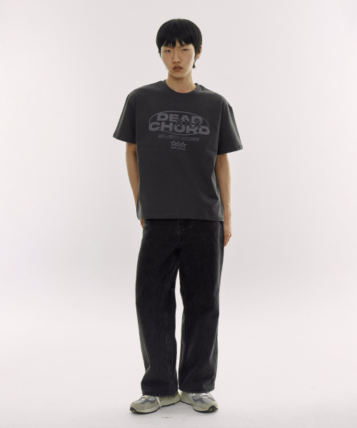 DEFYCLUBROBBERS(ディファイクラブロバース)の「Dead Chord セミクロップ半袖Tシャツ (2色)(Tシャツ/カットソー・レディース・ブラウン/チャコール・MEDIUM/LARGE)」の5枚目の写真