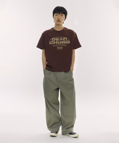 DEFYCLUBROBBERS(ディファイクラブロバース)の「Dead Chord セミクロップ半袖Tシャツ (2色)(Tシャツ/カットソー・レディース・ブラウン/チャコール・MEDIUM/LARGE)」の7枚目の写真