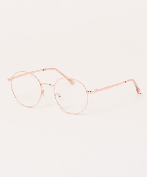 Revo.(レボ)の「BOSTON CLEAR LENS GLASSES / メタルフレーム ボストン型 メガネ 伊達メガネ クリアレンズ UVカット(メガネ・レディース・ブラウン/ゴールド/シルバー・FREE)」の3枚目の写真
