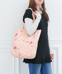 【PAUL & JOE ACCESSOIRES /ポール アンド ジョー アクセソワ 】 CHRYSANTHEME & NOUNETTE PRINT 縦型トートバッグ