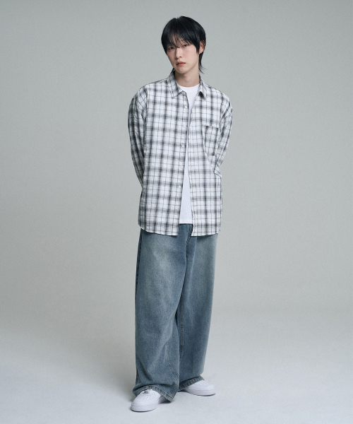 MOOVN(ムブン)の「モアワイドデニムパンツライトブルー(デニムパンツ・メンズ・その他・LARGE/MEDIUM/SMALL)」の6枚目の写真