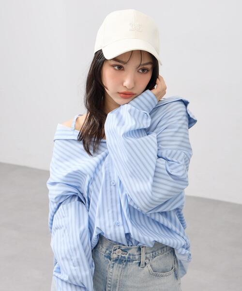 INGNI（イング）の「エンブレムロゴキャップ（キャップ・レディース・アイボリー/ブラック・ONE SIZE）」の3枚目の写真