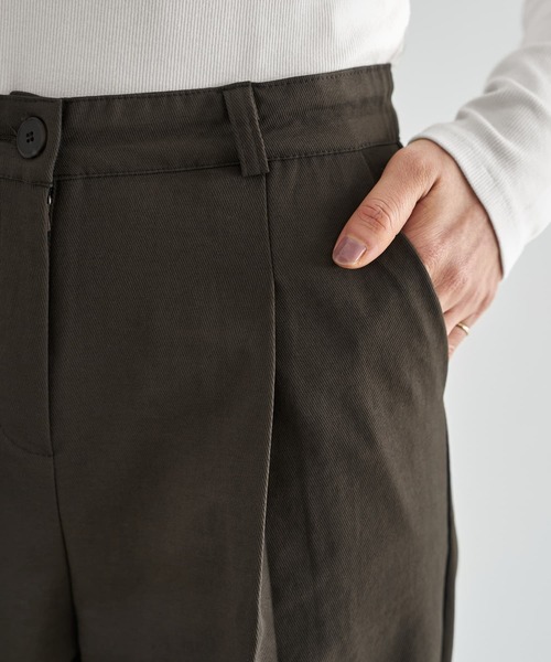 STYLE DELI(スタイルデリ)の「内ゴム伸縮ストレートパンツ(その他パンツ・レディース・ブラウン/ベージュ/ブラック・MEDIUM/SMALL/LARGE)」の15枚目の写真