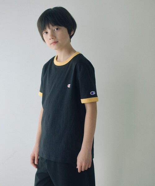 Champion(チャンピオン)の「【WEB限定】<Champion>ショートスリーブ Tシャツ / キッズ 140cm-160cm(Tシャツ/カットソー・キッズ・ブラック/レッド/コバルトブルー・140cm/150cm/160cm)」の1枚目の写真