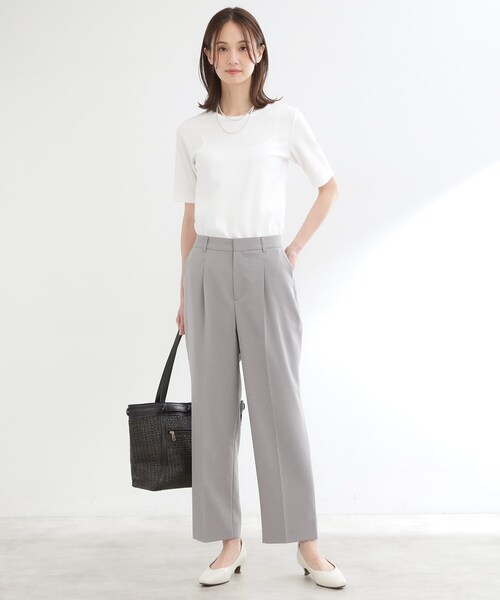 Reflect(リフレクト)の「【セットアップ可】スリット入りテーパードパンツ(その他パンツ・レディース・グレー/ネイビー・07/11/13/15 /09)」の8枚目の写真