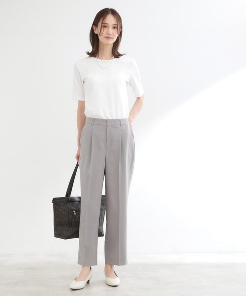Reflect(リフレクト)の「【セットアップ可】スリット入りテーパードパンツ(その他パンツ・レディース・グレー/ネイビー・07/11/13/15 /09)」の9枚目の写真