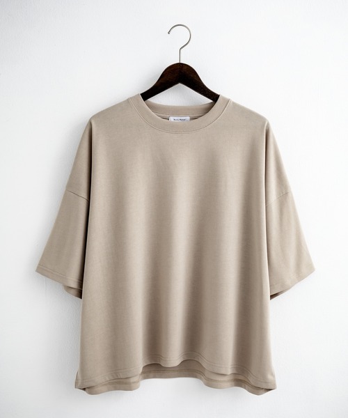 Rocky Monroe（ロッキーモンロー）の「AIR TEC+ 接触冷感・遮熱・UVカット 多機能オーバーサイズショート丈半袖Tシャツ（Tシャツ/カットソー・メンズ・ブラック/グレイッシュベージュ/ブルー/チャコール/ネイビー/ピンク/ホワイト・M/XL/L）」の17枚目の写真