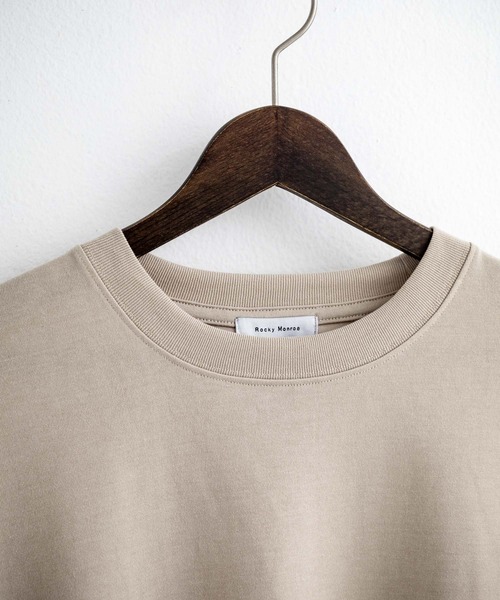 Rocky Monroe（ロッキーモンロー）の「AIR TEC+ 接触冷感・遮熱・UVカット 多機能オーバーサイズショート丈半袖Tシャツ（Tシャツ/カットソー・メンズ・ブラック/グレイッシュベージュ/ブルー/チャコール/ネイビー/ピンク/ホワイト・M/XL/L）」の19枚目の写真