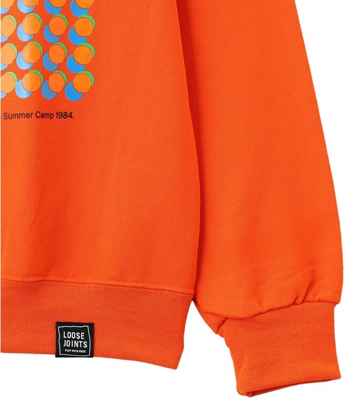 styles(スタイルス)の「LOOSEJOINTS ED DAVIS SUPERDEFORMED GREW NECK LF25FL006ED(スウェット・メンズ・オレンジ/ネイビー・L/M)」の11枚目の写真