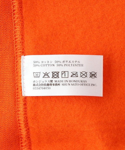 styles(スタイルス)の「LOOSEJOINTS ED DAVIS SUPERDEFORMED GREW NECK LF25FL006ED(スウェット・メンズ・オレンジ/ネイビー・L/M)」の13枚目の写真
