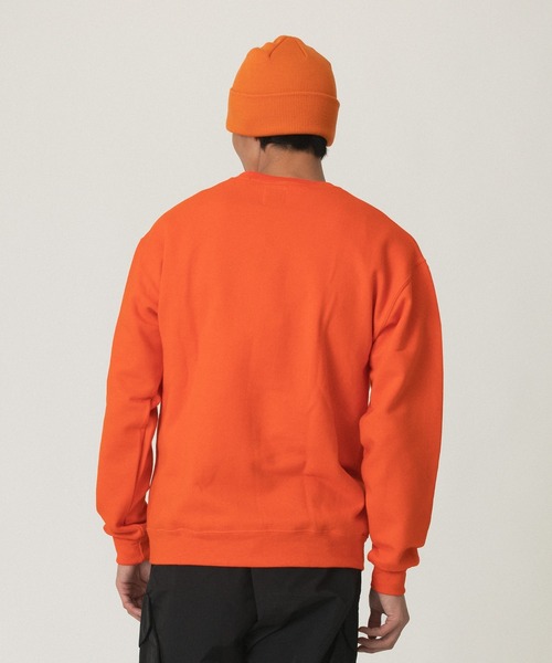 styles(スタイルス)の「LOOSEJOINTS ED DAVIS SUPERDEFORMED GREW NECK LF25FL006ED(スウェット・メンズ・オレンジ/ネイビー・L/M)」の5枚目の写真
