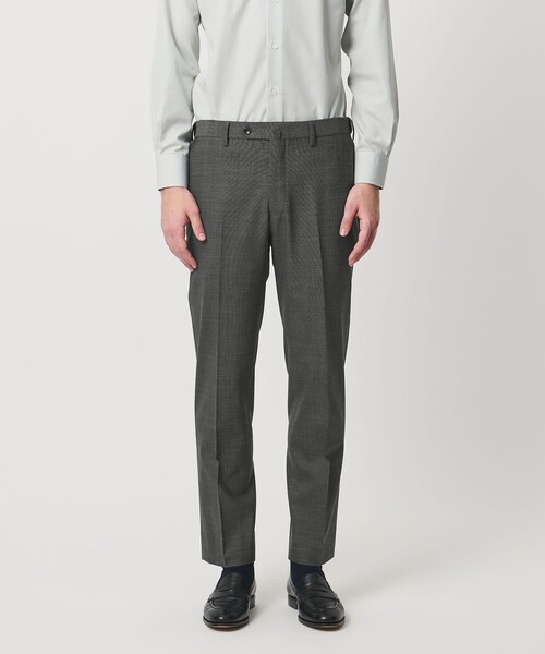 UNITED ARROWS(ユナイテッドアローズ)の「ピンヘッド トロピカル サイドエクステンド ノープリーツ スラックス COMFORT EASY‐MODEL ウォッシャブル ストレッチ イージーケア(スラックス・メンズ・ダークグレー・48/50/46/44/42)」の4枚目の写真
