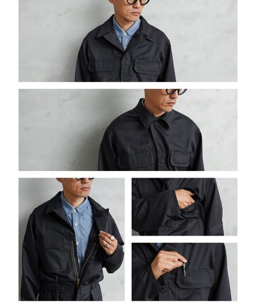 MILITARY(ミリタリー)の「実物 新品 デッドストック 米軍 FLAME RESISTANT ウエストアジャスター エンジニア カバーオール(つなぎ/オールインワン・メンズ・ネイビー・46S/42S/44S/40L/40S)」の8枚目の写真