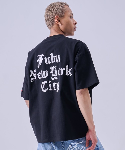 FUBU( フブ)の「FUBU フブ ブランド Studs Logo TShirts/スタッドロゴTシャツ(Tシャツ/カットソー・メンズ・ホワイト/ブラック・XXL/XL/L/M)」の14枚目の写真