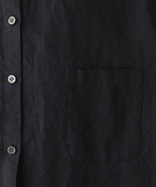 JOURNAL STANDARD LUXE(ジャーナルスタンダード ラックス)の「40リネン レギュラーカラーシャツ(シャツ/ブラウス・レディース・ブラック/ベージュ・FREE)」の15枚目の写真