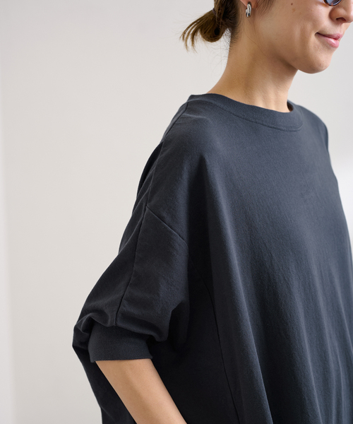 FRAMeWORK（フレームワーク）の「≪WEB限定 / 追加≫ポケットツキジャージドレス（ワンピース・レディース・チャコールグレー/ブラック・36/38）」の5枚目の写真