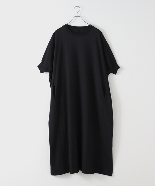 FRAMeWORK（フレームワーク）の「≪WEB限定 / 追加≫ポケットツキジャージドレス（ワンピース・レディース・チャコールグレー/ブラック・36/38）」の13枚目の写真