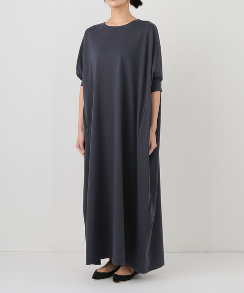 FRAMeWORK（フレームワーク）の「≪WEB限定 / 追加≫ポケットツキジャージドレス（ワンピース・レディース・チャコールグレー/ブラック・36/38）」の21枚目の写真