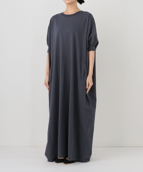 FRAMeWORK（フレームワーク）の「≪WEB限定 / 追加≫ポケットツキジャージドレス（ワンピース・レディース・チャコールグレー/ブラック・36/38）」の22枚目の写真