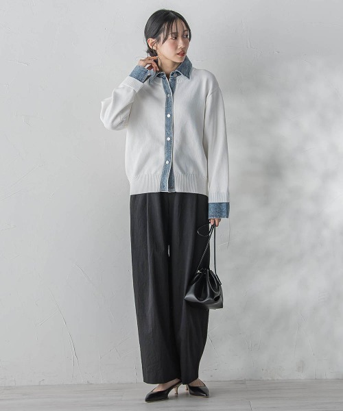 Droite lautreamont（ドロワットロートレアモン）の「ワイドポケットタックパンツ（スラックス・レディース・カーキ/ブラック・S/M）」の13枚目の写真