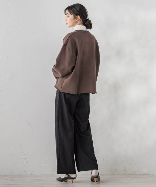 Droite lautreamont（ドロワットロートレアモン）の「ワイドポケットタックパンツ（スラックス・レディース・カーキ/ブラック・S/M）」の9枚目の写真