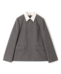 ウールジョーゼット プルオーバーブラウス