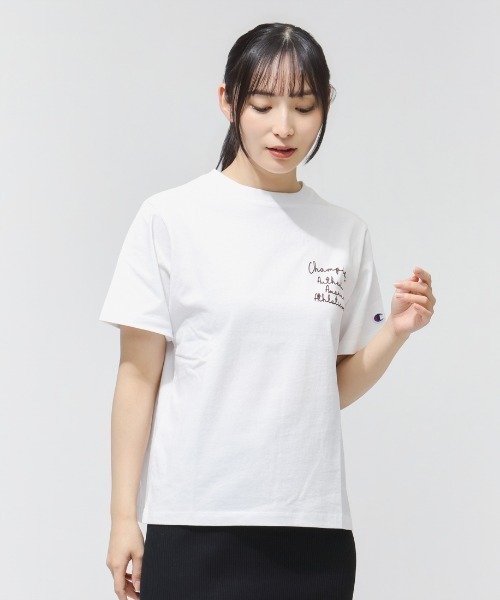 Champion（チャンピオン）の「【別注】チャンピオン  SHORT SLEEVE T-SHIRT 限定コラボ（Tシャツ/カットソー・レディース・チャコールグレー/ホワイト・M/L）」の3枚目の写真
