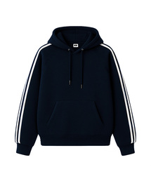 [Unisex] SPORTY TRACK OVER FIT HOODIE (3color)