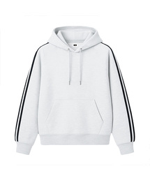 [Unisex] SPORTY TRACK OVER FIT HOODIE (3color)