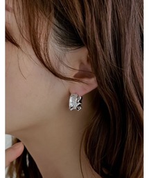 Re:EDIT（リエディ）の「フリルモチーフフープピアス（ピアス（両耳用））」