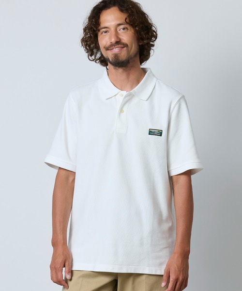 L.L.Bean(エルエルビーン)の「ジャパン・フィット プレミアム・ダブル・エル・ポロシャツ、半袖 カタディン・ロゴ・ラベル付き ジャパン・フィット(ポロシャツ・メンズ・インディゴブルー/ブラック/ネイビー/ホワイト・LARGE/XX-LARGE/X-LARGE/MEDIUM/SMALL)」の1枚目の写真