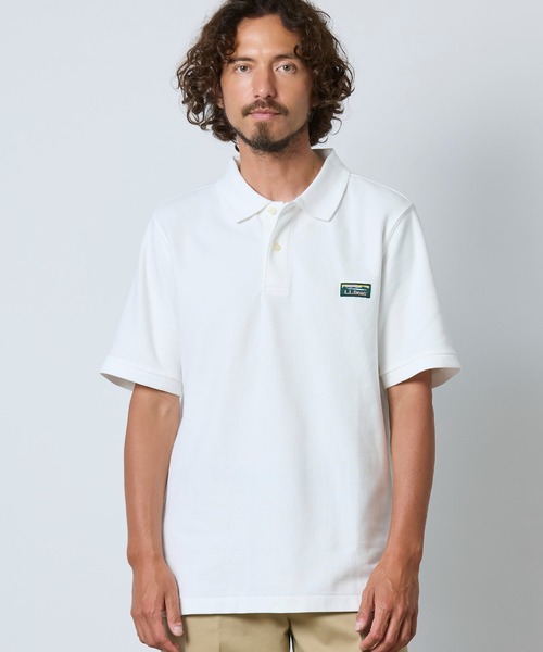 L.L.Bean(エルエルビーン)の「ジャパン・フィット プレミアム・ダブル・エル・ポロシャツ、半袖 カタディン・ロゴ・ラベル付き ジャパン・フィット(ポロシャツ・メンズ・インディゴブルー/ブラック/ネイビー/ホワイト・LARGE/XX-LARGE/X-LARGE/MEDIUM/SMALL)」の17枚目の写真