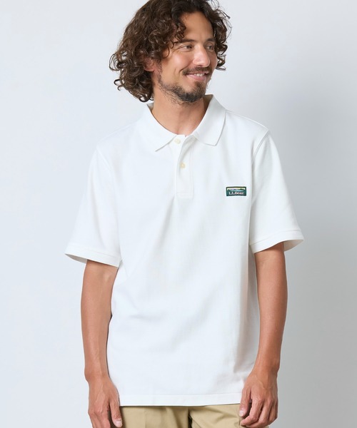 L.L.Bean(エルエルビーン)の「ジャパン・フィット プレミアム・ダブル・エル・ポロシャツ、半袖 カタディン・ロゴ・ラベル付き ジャパン・フィット(ポロシャツ・メンズ・インディゴブルー/ブラック/ネイビー/ホワイト・LARGE/XX-LARGE/X-LARGE/MEDIUM/SMALL)」の5枚目の写真
