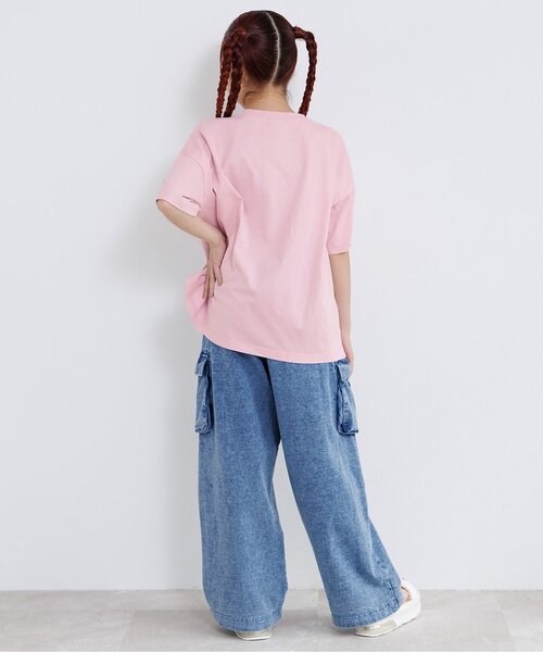 algy(アルジー)の「POPロゴBIG半袖Tシャツ(Tシャツ/カットソー・キッズ・ピンク/ブラック/オフホワイト・160/150/140/130/120)」の17枚目の写真